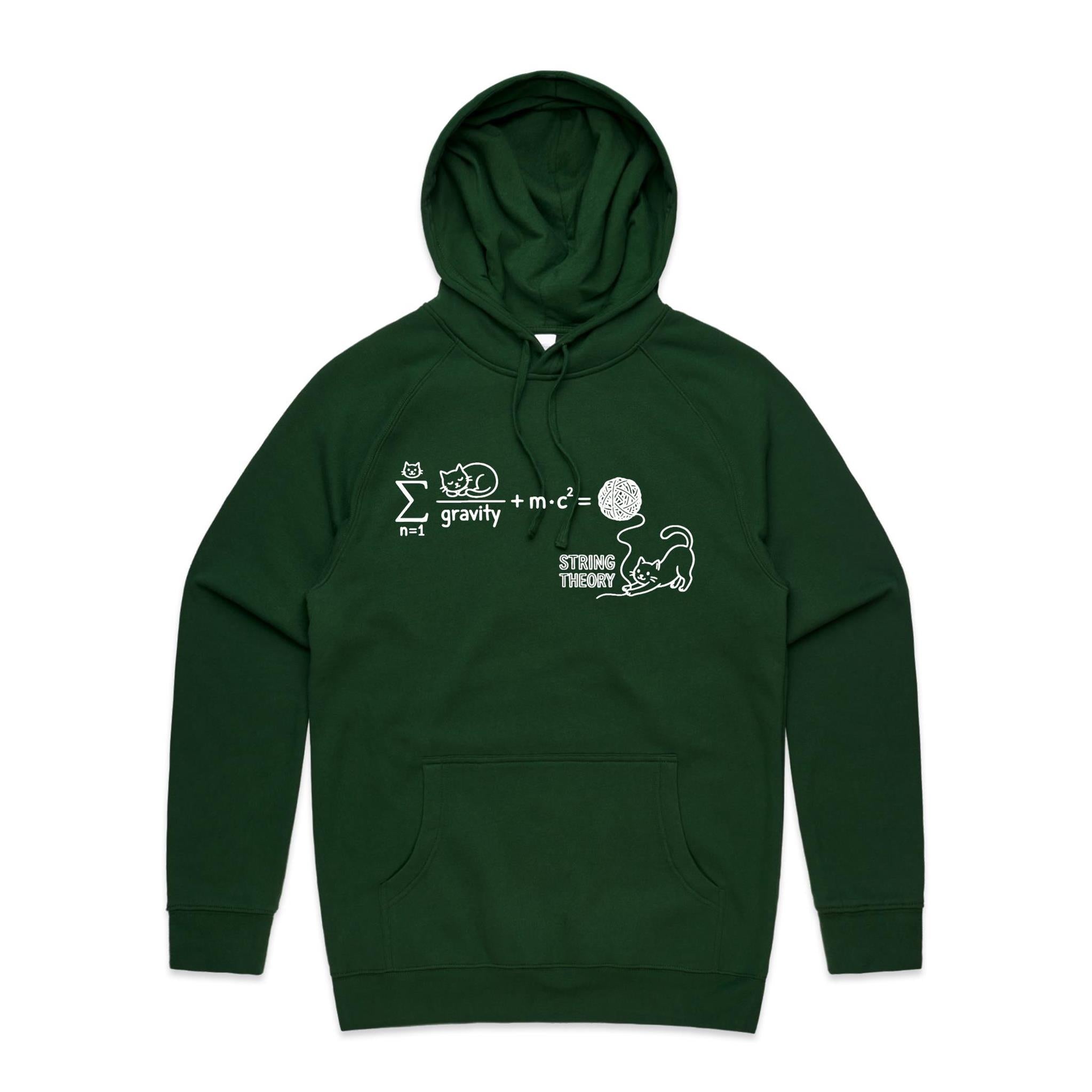Cat String Theory Physics Men's AS Colour Hoodie