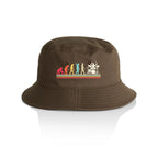 Drummer Evolution - AS Colour Bucket Hat Walnut One Size As Colour Bucket Hat Music Printed In Australia
