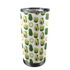 Cute Avocados - 20oz Mobile Tumbler with Lid (Black Lock) One Size 20oz Travel Mug Food Printed Offshore