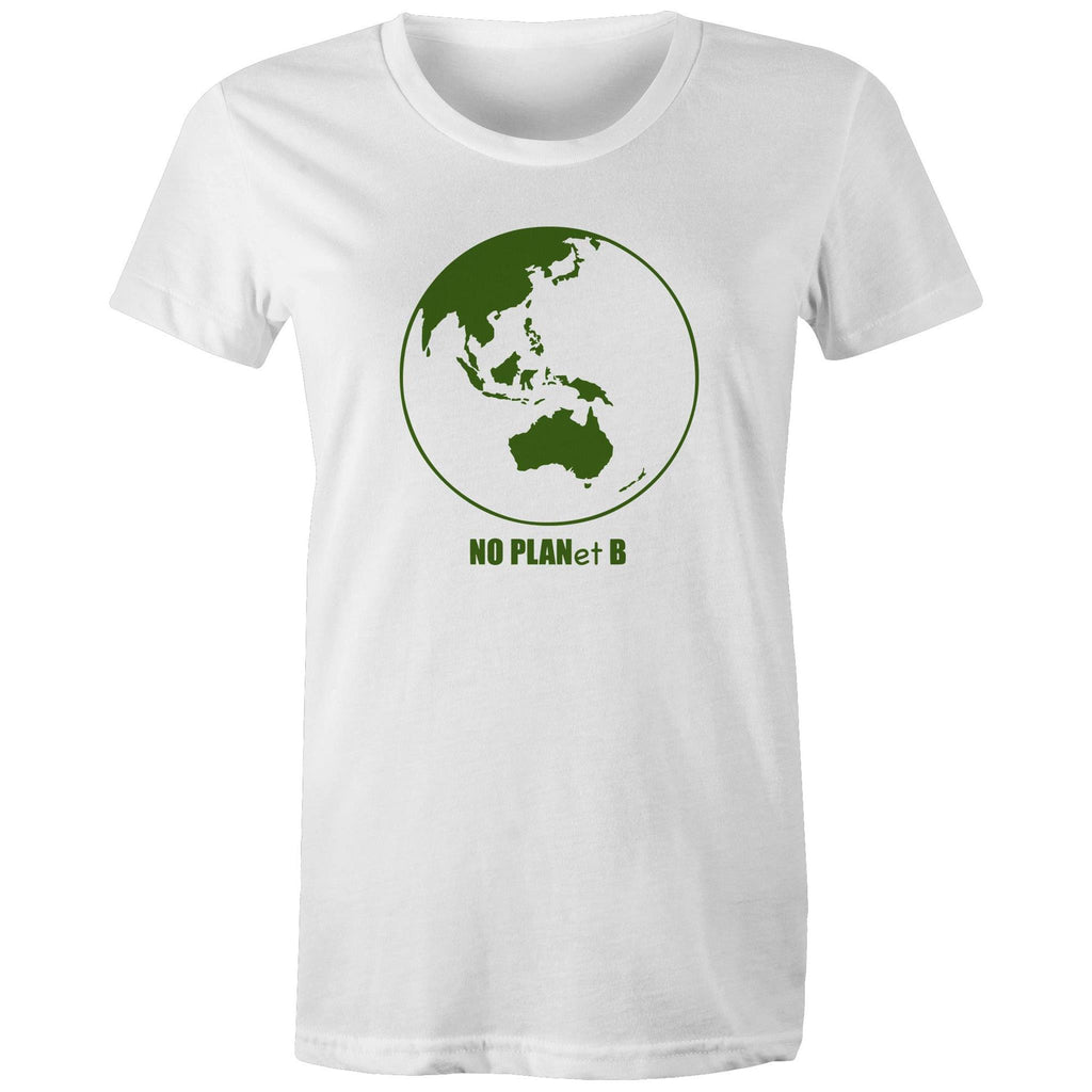 No Planet B, Earth - Womens T-shirt White Womens T-shirt Environment Printed In Australia