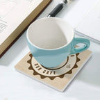 Welcome To Our Cafe - Ceramic Coasters (Square) Ceramic Coasters Coffee Printed Offshore