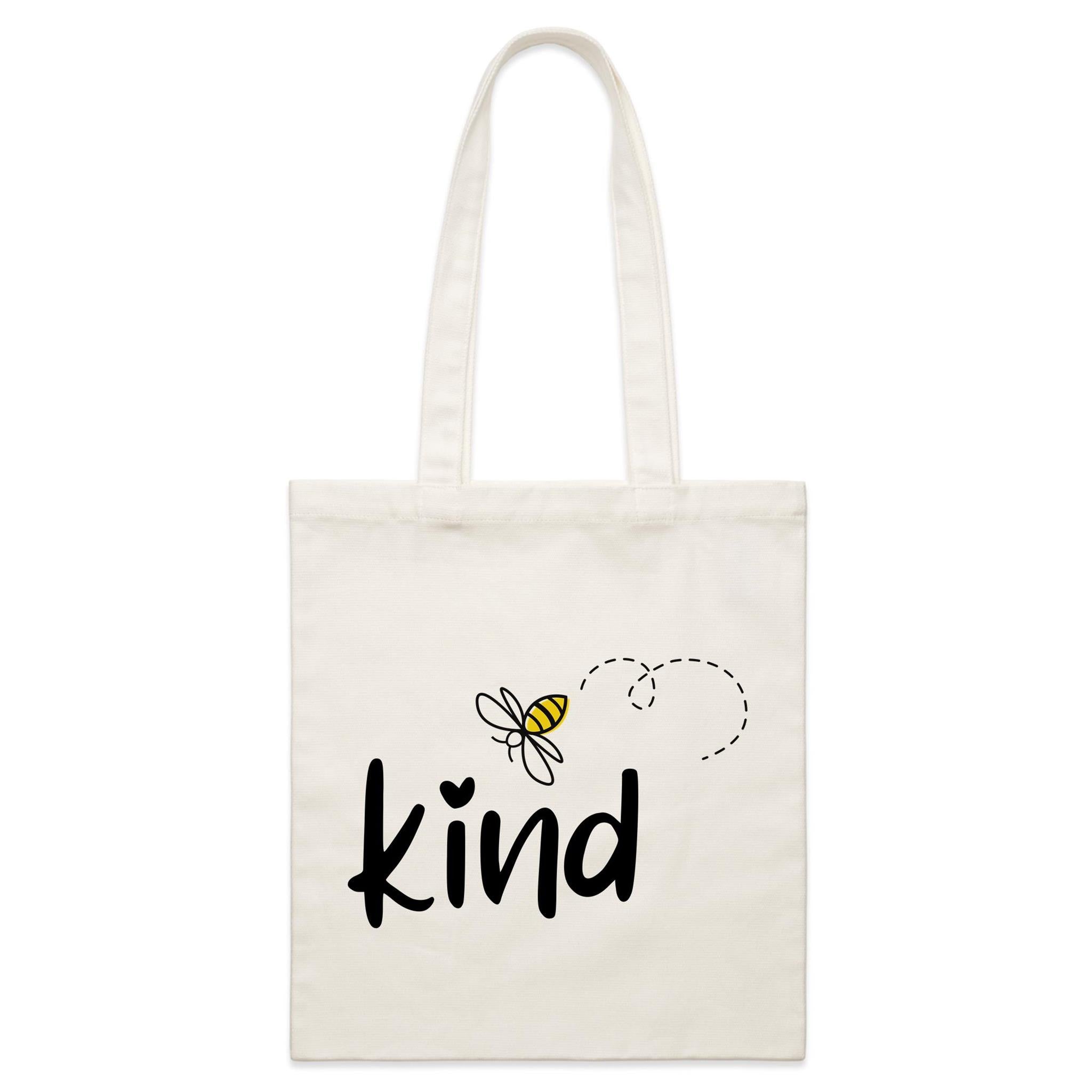 Bee Kind - Parcel Canvas Tote Bag Default Title Small Tote Bag Kindness Printed In Australia