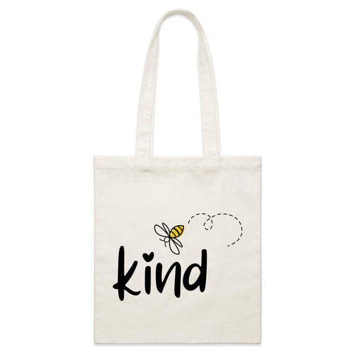 Bee Kind - Parcel Canvas Tote Bag Default Title Small Tote Bag Kindness Printed In Australia