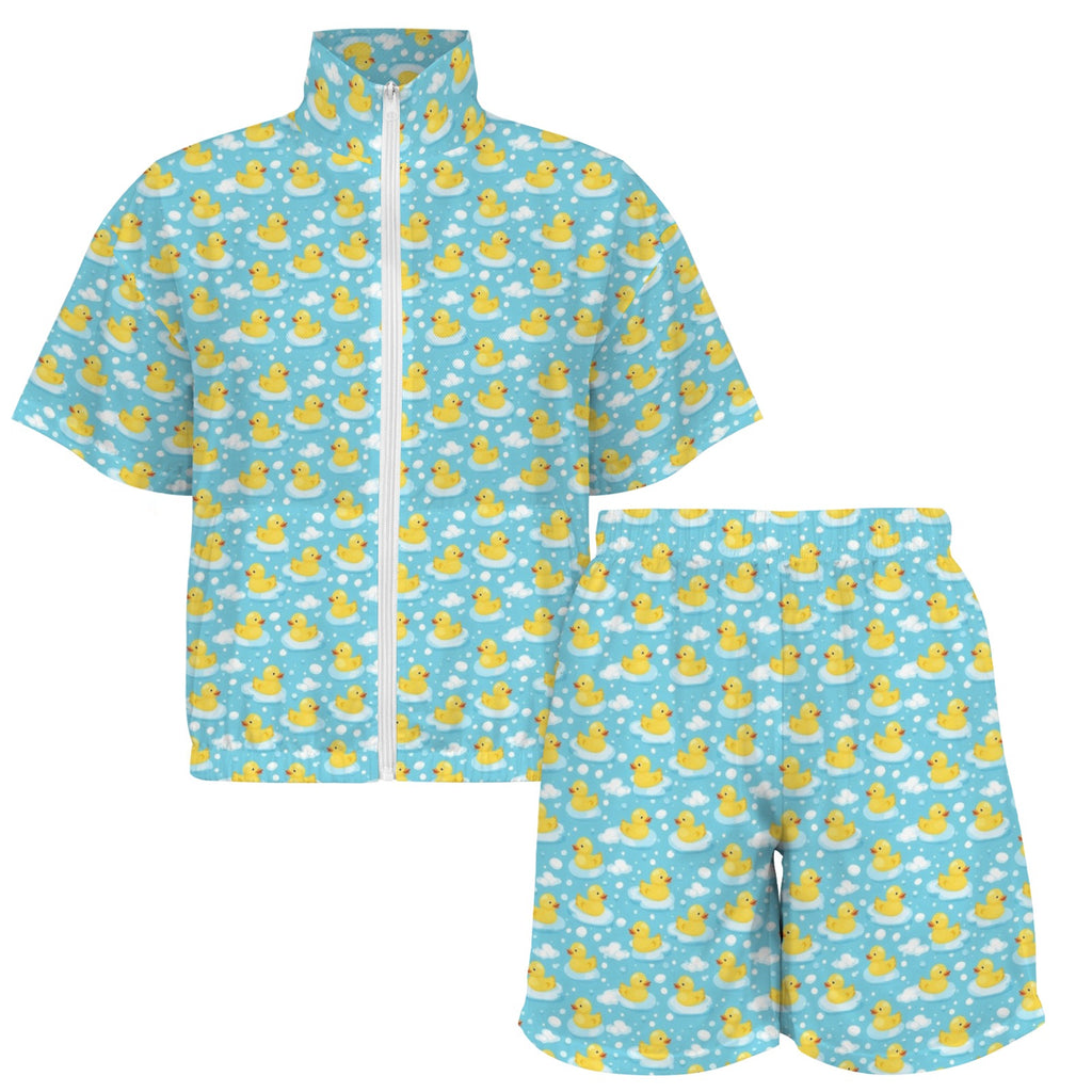 Rubber Ducks Women's Windbreaker Short Set
