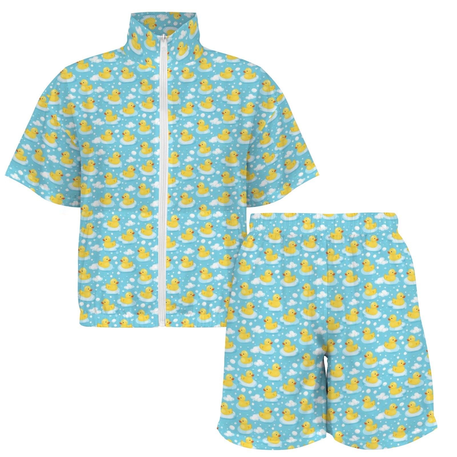 Rubber Ducks Women's Windbreaker Short Set