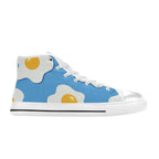 Fried Eggs Men's High Top Canvas Shoes Men's Classic High Top Canvas Shoes Printed Offshore