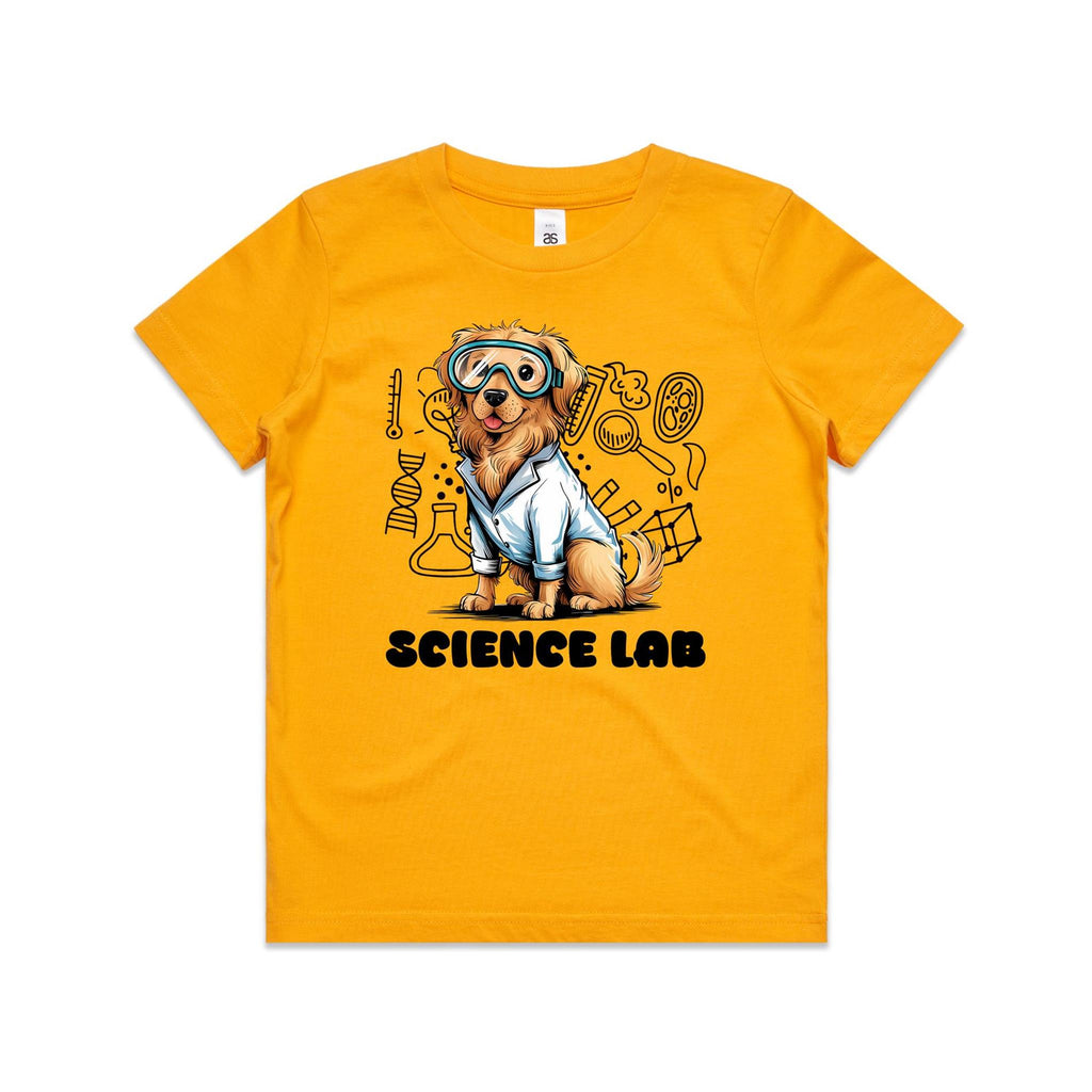 Science Lab, Dog Kids AS Colour T-shirt