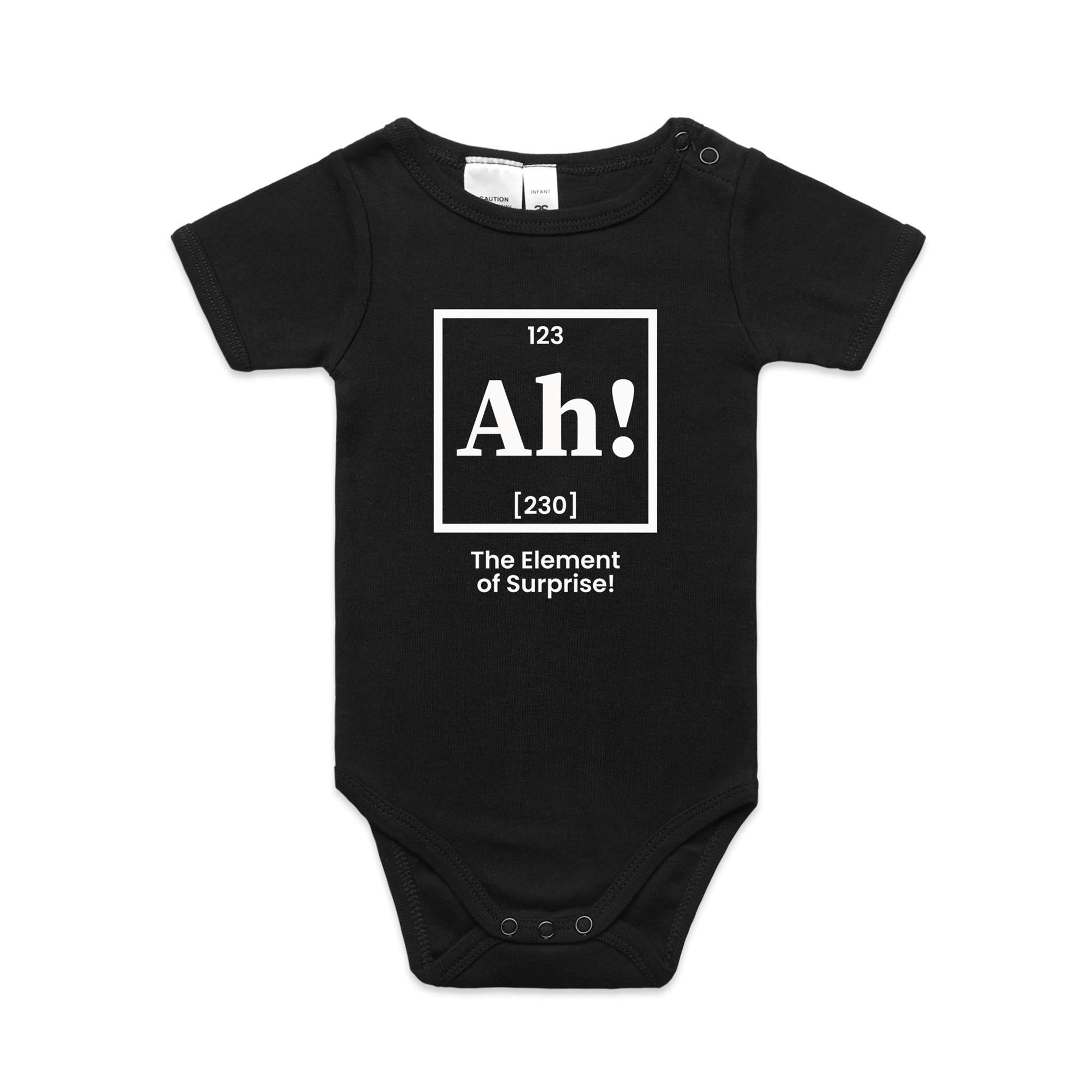Ah! The Element Of Surprise Baby Bodysuit