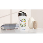 Personalised - Stay Natural - White 15oz Stainless Steel Travel Mug Personalised Travel Mug customise Globally Fulfilled personalise plants