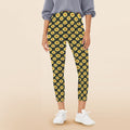 Painted Sunflower Women's High Waist Pockets Yoga Leggings 5XL Women's High Waist Pockets Yoga Leggings Plants Printed Offshore