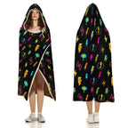 Fun Lightning, Comic Book Kids Hooded Blanket 100cm x 130cm Kids Hooded Blanket comic Printed Offshore