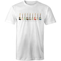 Guitars, I'll Take One In Every Colour - Mens T-Shirt White Mens T-shirt Music Printed In Australia