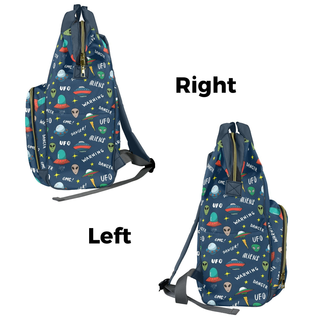 UFO's And Aliens Multi-Function Backpack, Nappy / Diaper Bag Multi-function Backpack, Nappy / Diaper Bag Printed Offshore Sci Fi