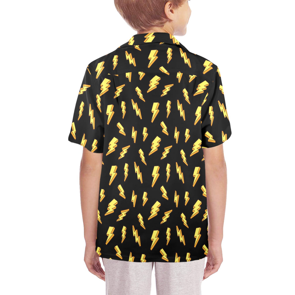 Lightning Bolts - Senior Kids Hawaiian Shirt