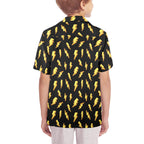Lightning Bolts Senior Kids Hawaiian Shirt Senior Kids Hawaiian Shirt 8-15 comic Printed Offshore