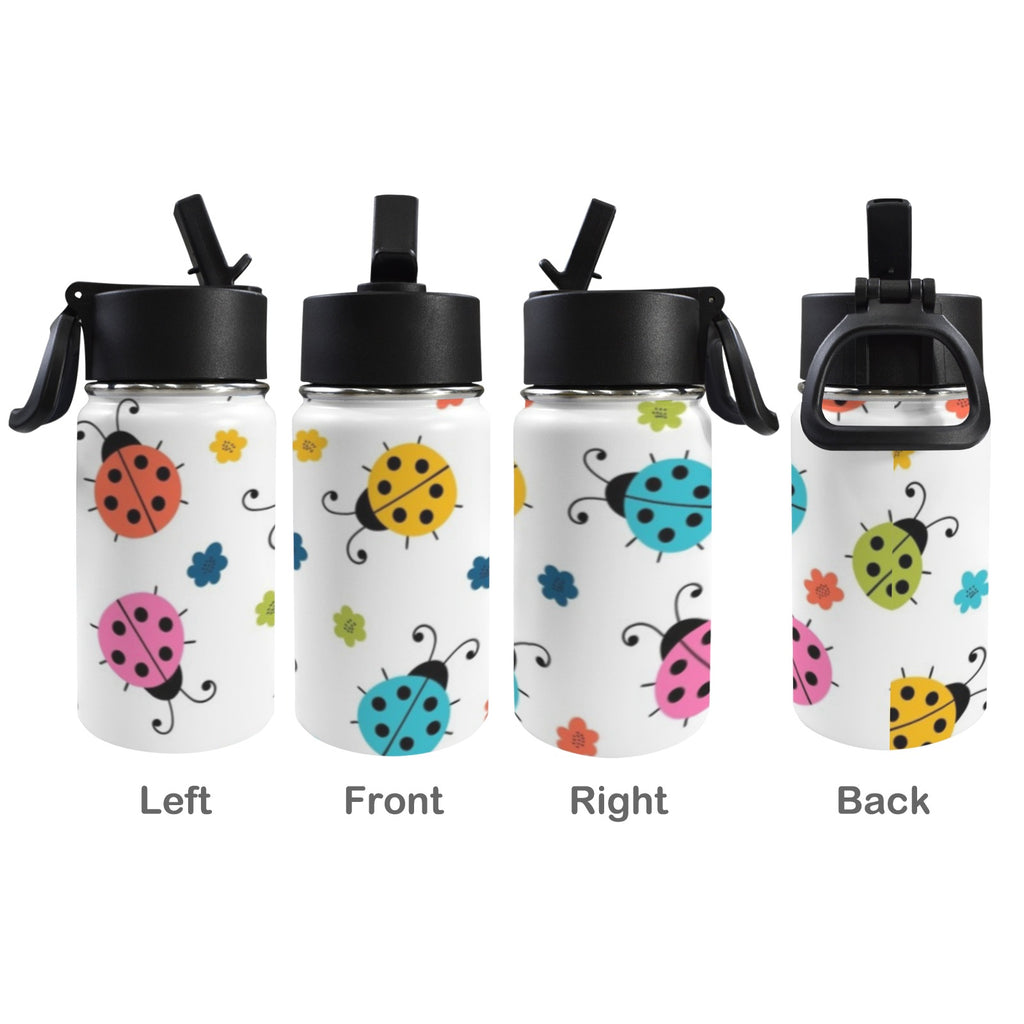 Ladybugs 12oz Kids Water Bottle with Straw Lid