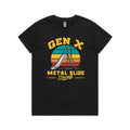 Gen X, Metal Slide Strong Women's AS Colour T-shirt Black Womens T-shirt Printed In Australia