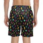Fun Lightning Men's Mid-Length Beach Shorts Men's Mid-Length Beach Shorts comic Printed Offshore