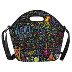 Math Scribbles - Neoprene Lunch Bag Neoprene Lunch Bag Printed Offshore