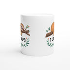 Sloth, I Like Naps - White 11oz Ceramic Mug White 11oz Mug animal Globally Fulfilled