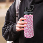 Pink Leopard - Insulated Water Bottle with Dual-Use Lid (18oz) Insulated Water Bottle with Dual-Use Lid (18oz) animal Printed Offshore