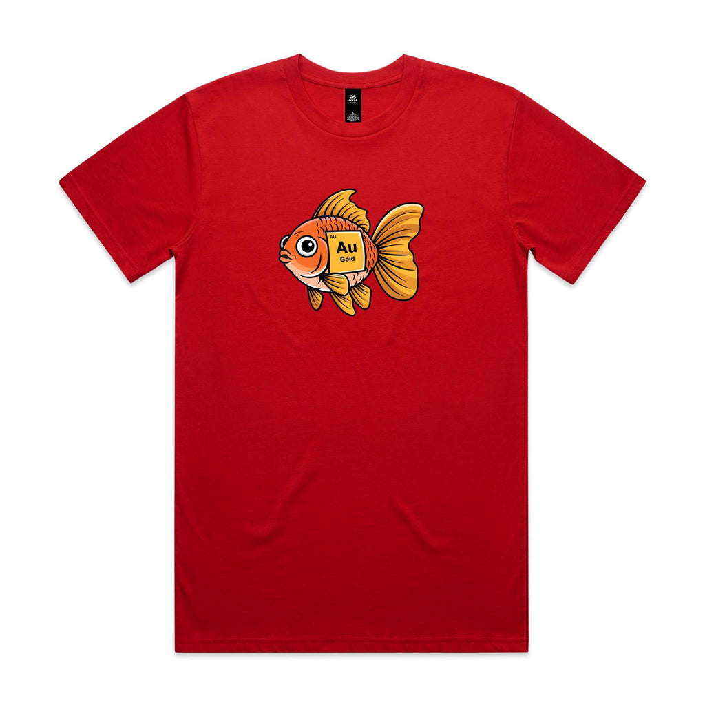 Gold Fish Periodic Table Men's AS Colour T-shirt