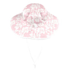 Pink Hawaiian Floral Wide Brim Bucket Hat Wide Brim Bucket Hat Plants Printed Offshore