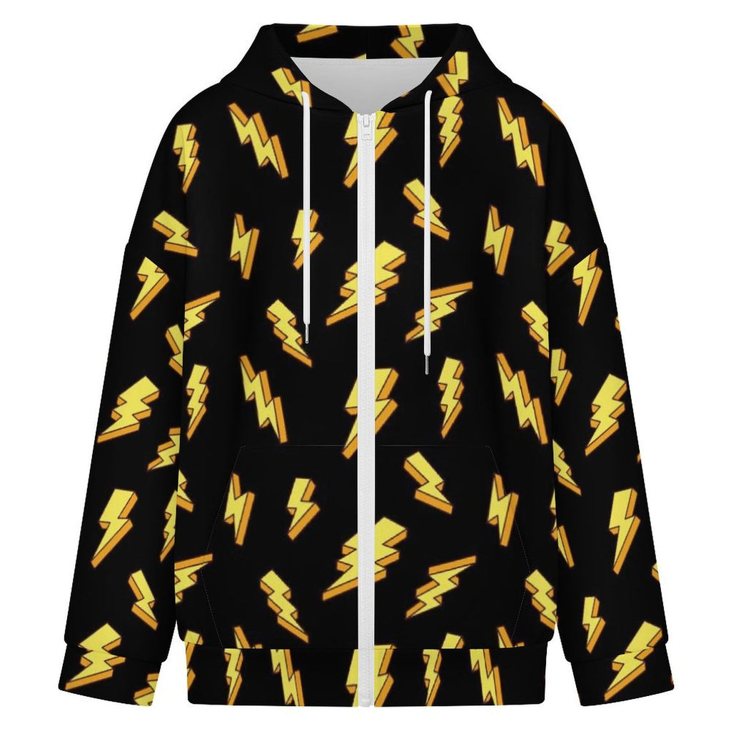 Lightning Bolts Women's Full-Zip Hoodie