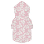 Pink Hawaiian Floral Pet Hoodie (Small Size)