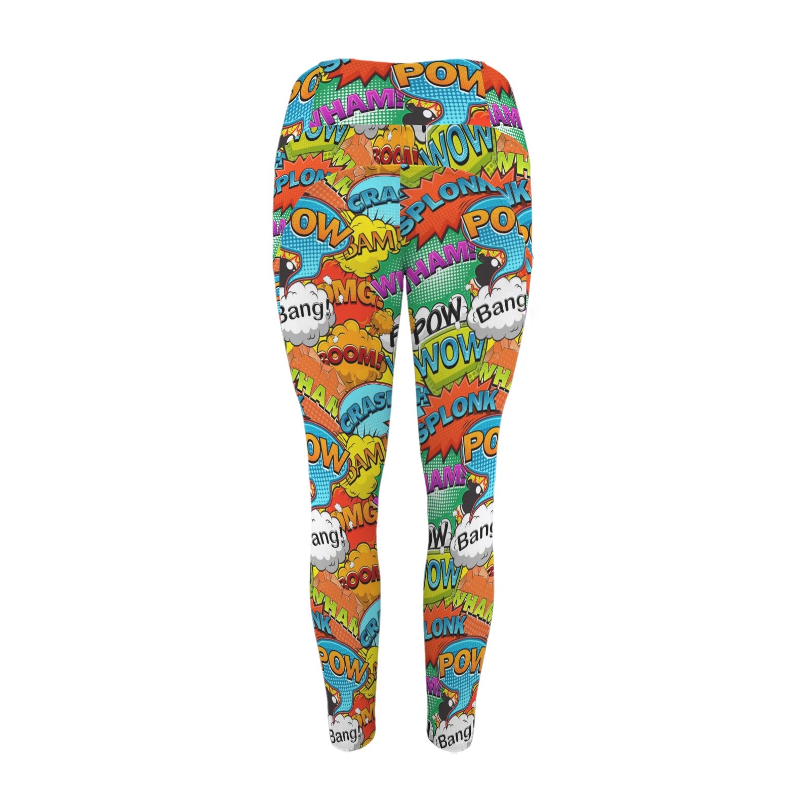 Comic Book 2 - Women's High Waist Pockets Yoga Leggings