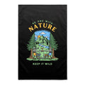 Be One With Nature, Skeleton AS Colour Tea Towel Default Title Tea Towel Printed In Australia