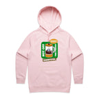 Brewtiful, Coffee Press - Womens Hoodie Pink Womens Hoodie Coffee Printed In Australia