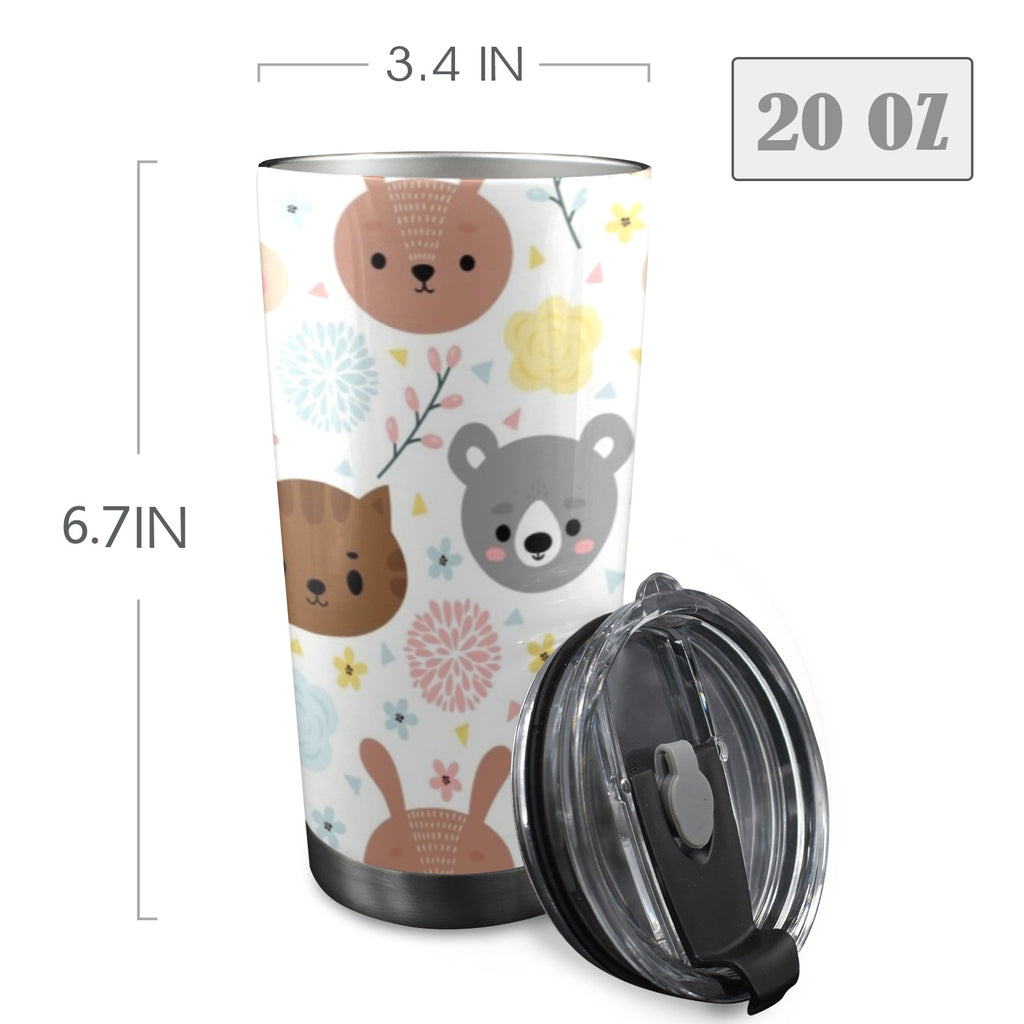 Baby Animals - 20oz Mobile Tumbler with Lid (Black Lock)