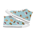 Classic Aussie Food Icons Men's High Top Canvas Shoes Men's Classic High Top Canvas Shoes Australia Food Printed Offshore