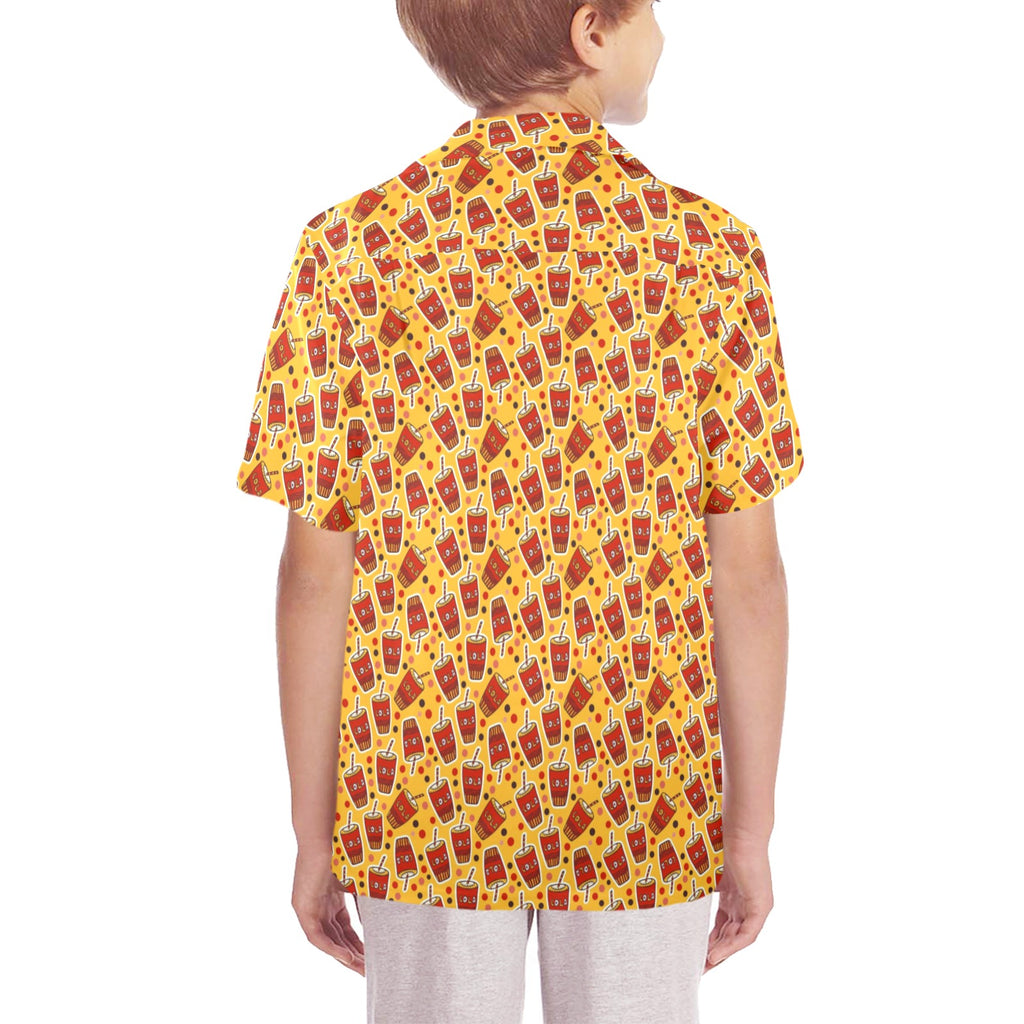 Cola Senior Kids Hawaiian Shirt Senior Kids Hawaiian Shirt 8-15 Food Printed Offshore