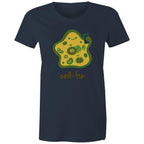 Cell-fie, Selfie Cell - Womens T-shirt Navy Womens T-shirt Printed In Australia Science