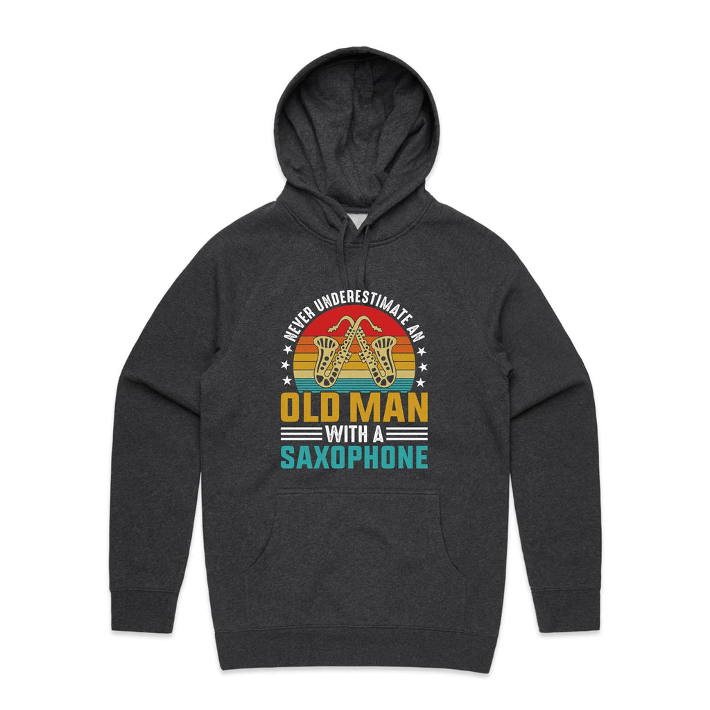 Never Underestimate An Old Man With A Saxophone - Men's AS Colour Hoodie