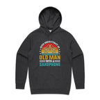Never Underestimate An Old Man With A Saxophone - Men's AS Colour Hoodie