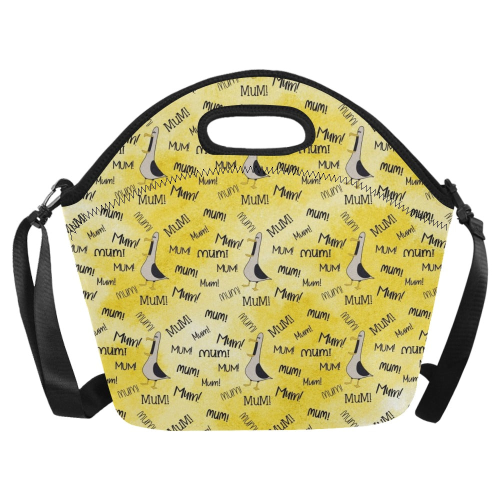 Seagull Mum - Neoprene Lunch Bag/Large (Model 1669) Neoprene Lunch Bag animal Mum Printed Offshore