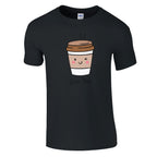 Personalised - Coffee Characters - Classic Unisex Crewneck T-shirt Black Personalised T-shirt Coffee Customise Globally Fulfilled Personalise
