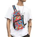 Comic Book Cells Chest Bag One Size Cross Body Chest Bag comic Printed Offshore