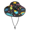 Rainbows And Flowers Wide Brim Bucket Hat Wide Brim Bucket Hat Printed Offshore
