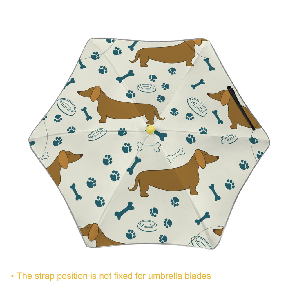 Dachshund Sausage Dog Kids Safe Round Corner Umbrella Kids Safe Round Corner Umbrella animal Printed Offshore