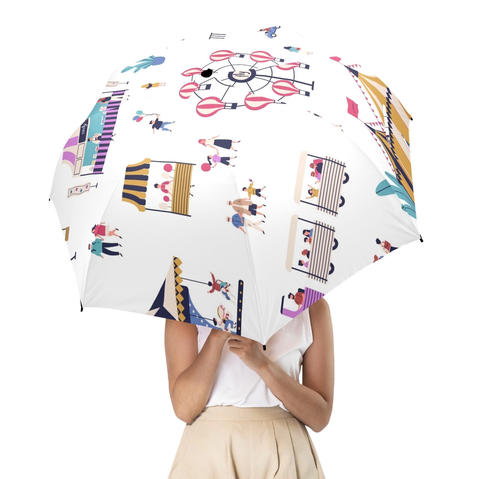 Carnival - Semi-Automatic Foldable Umbrella (Model U12) Semi-Automatic Foldable Umbrella (U12)