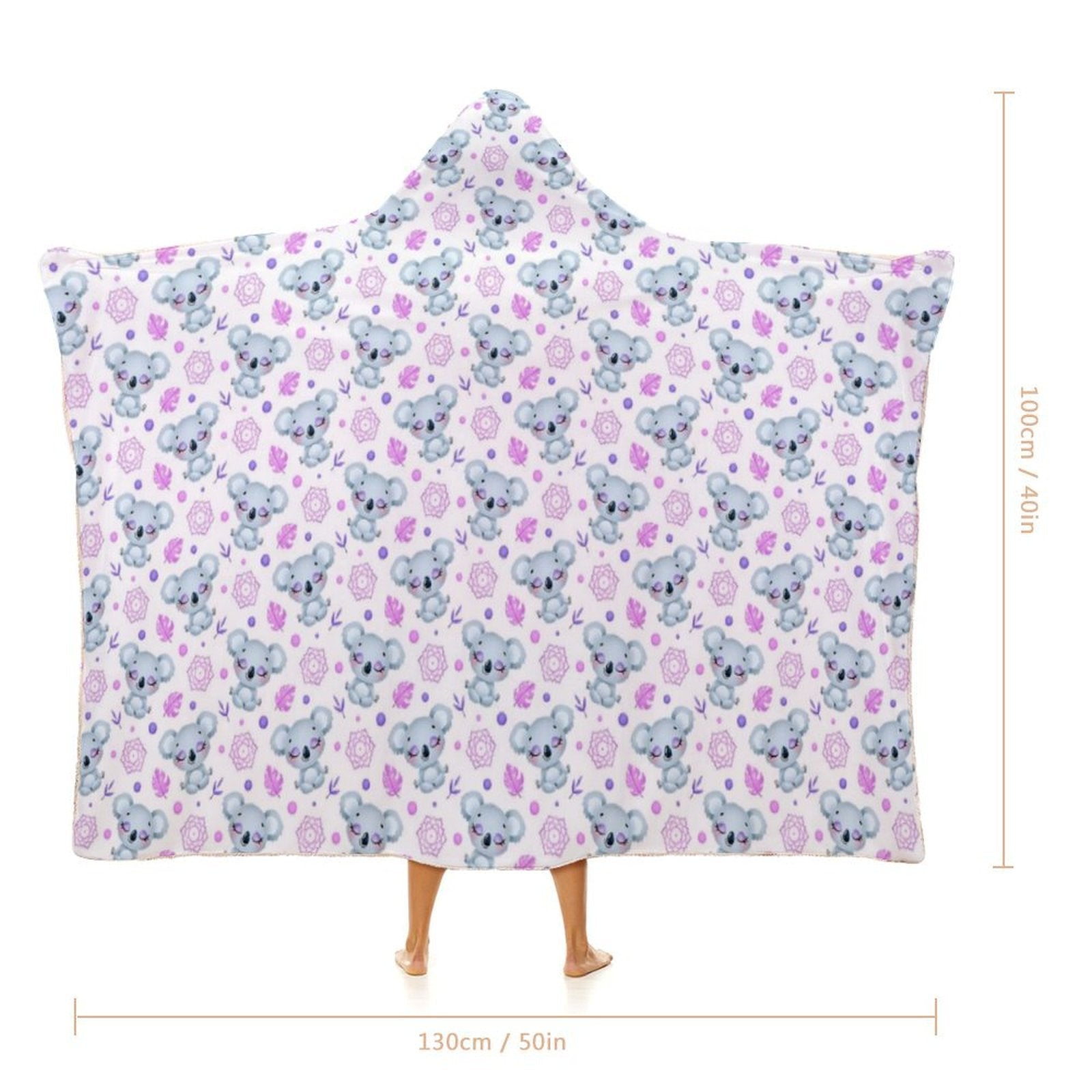 Zen Koala Kids Hooded Blanket 100cm x 130cm