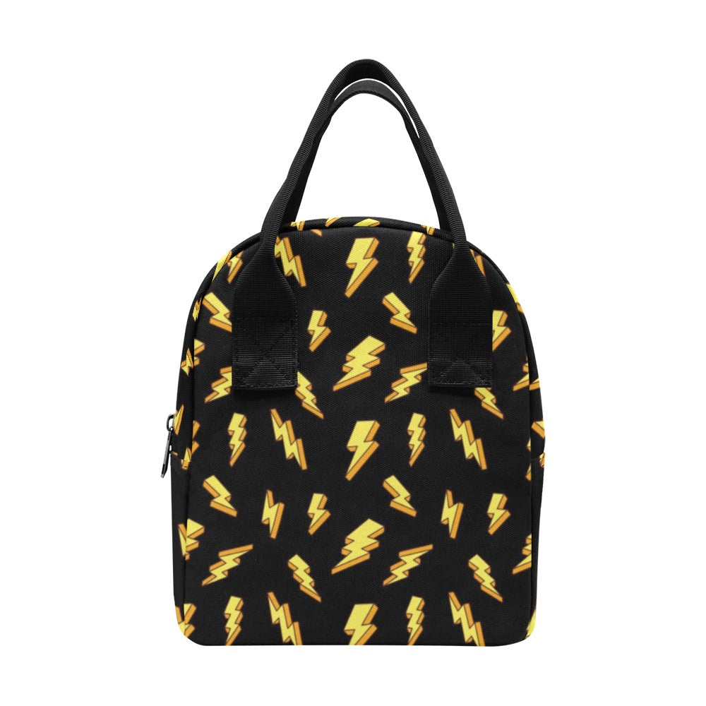 Lightning Bolts - Zipper Lunch Bag One Size Zipper Lunch Bag Printed Offshore
