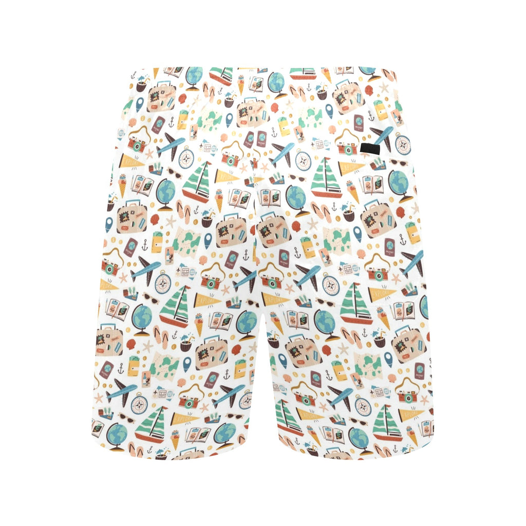 Travel And Explore Men's Mid-Length Beach Shorts Men's Mid-Length Beach Shorts Printed Offshore
