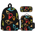 Where Am I Three Piece Backpack Set white One size Three Piece Backpack Set Printed Offshore