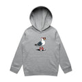 Seagull With Sunglasses And High Tops Kid's AS Colour Hoodie
