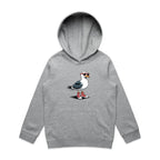 Seagull With Sunglasses And High Tops Kid's AS Colour Hoodie